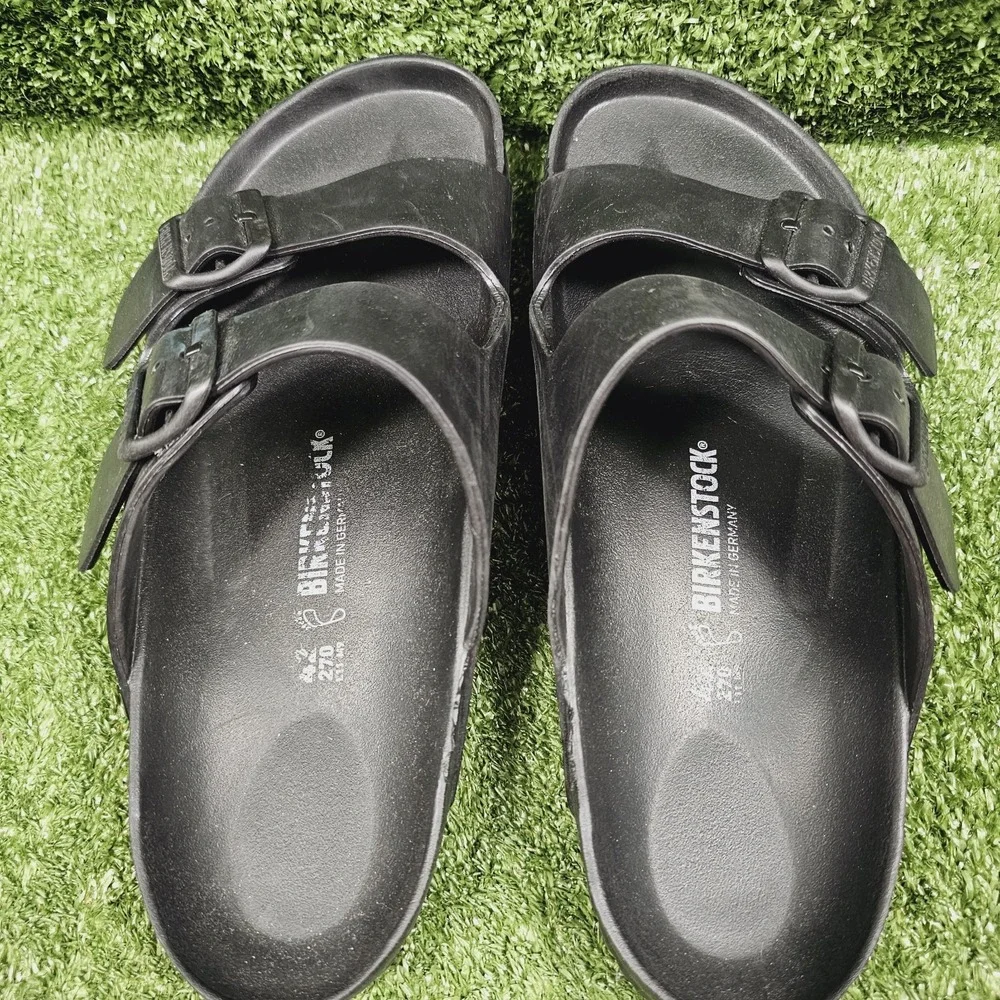 Birkenstock Arizona EVA Essential Black Rubber Slip On Sandals Mens 42 US 9
